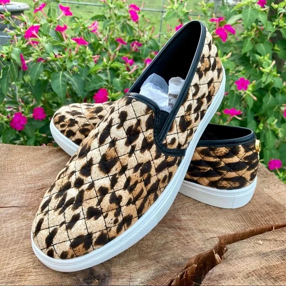 Women’s Sz 6 Leopard Slip-On Sneakers NWOB Steve Madden Shoes Animal Print - Picture 3 of 10